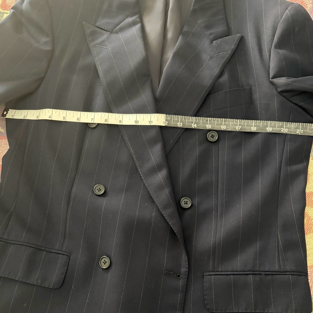 Men’s Gieves & Hawkes Double-Breasted Navy Suit 40L - Picture 5 of 10